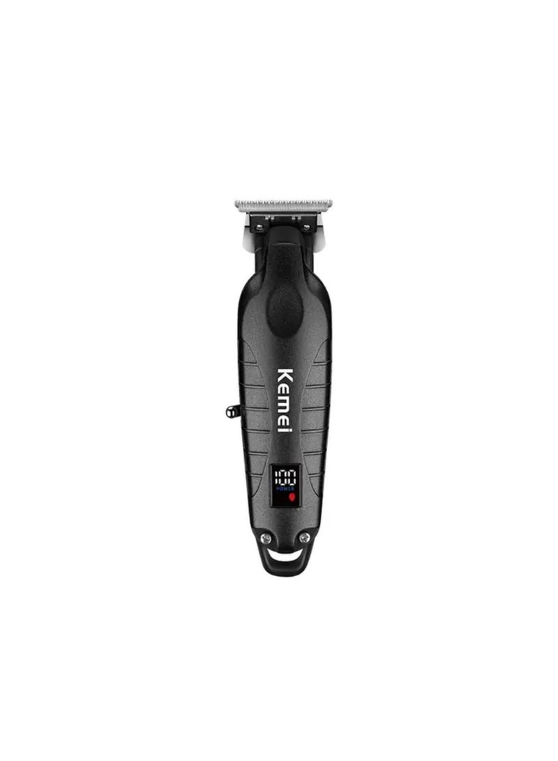 Kemei KM-2293 Professional T-Blade Gapless Shaving Hair Trimmer with LCD Display for Barbers - Image 3