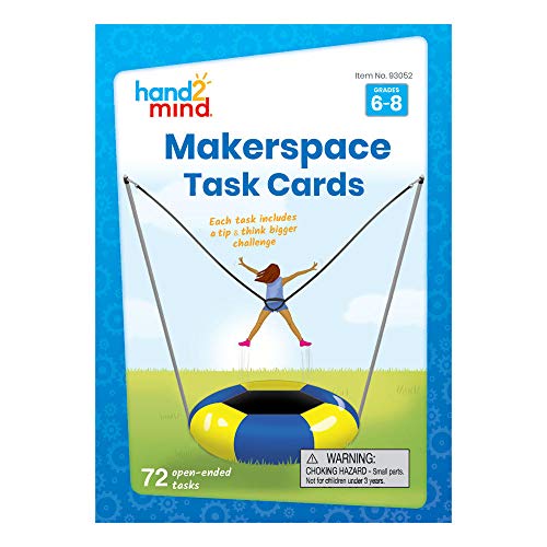 hand2mind Makerspace Task Cards Grades 68 STEM Challenge Cards STEM Classroom Centers Makerspace Supplies Middle School Science Classroom Supplies STEM Kids Learning Activities - Image 5