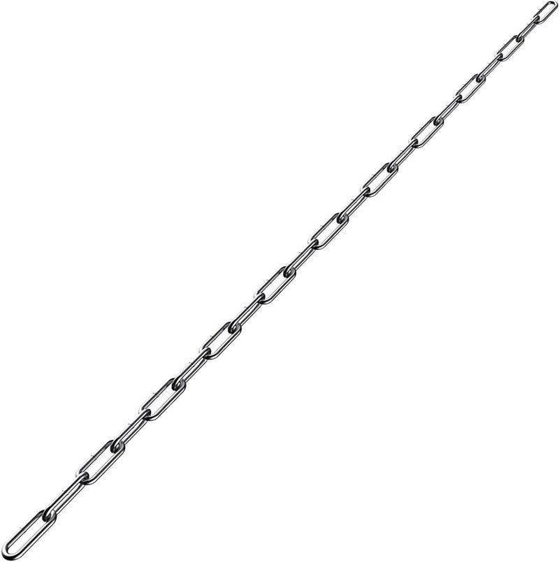 Lsqurel Stainless Steel Chain, 13ft Metal Chain Link Chain Small 5/64in Light Duty Chain Utility Chain Jack Chain for Home Outdoor Camping Hanging etc (5/64in-13ft) - Image 1