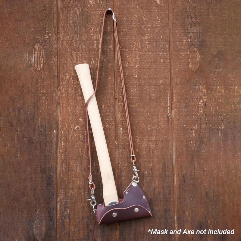 Council Tool Leather Shoulder Sling - Wood Craft Carrying Strap for Camp Carver and Pack Axe with Adjustable Design & Lobster Claw Clasps, Made in The USA - AM-SLING02 - Image 3