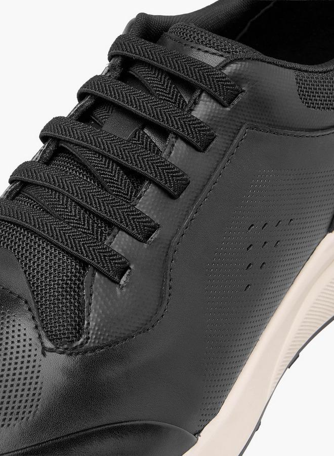 DUCHINI Men Perforated Leather Sneakers - Image 4