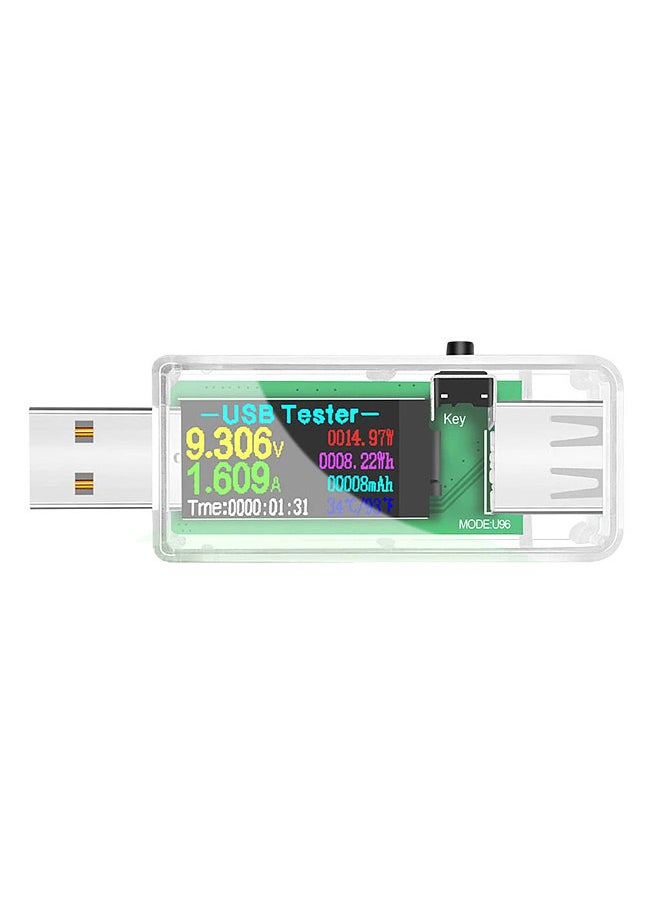Generic 13 in 1 USB Tester Current Voltage Indicator Color LCD Display USB Tester Electric Ammeter Power   Meter Charge DC Digital Multimeter Voltmeter Wattmeter Portable High-Precision USB Tester  - Image 1