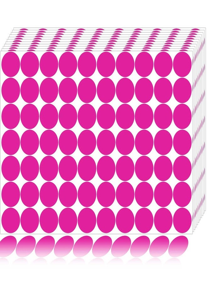Dreecy 1400 PCS Dot Stickers Pink 3/4 Inch Round Color Coding Labels Polka Circle Dot Label Sticker for Office,Classroom,Papers Etc