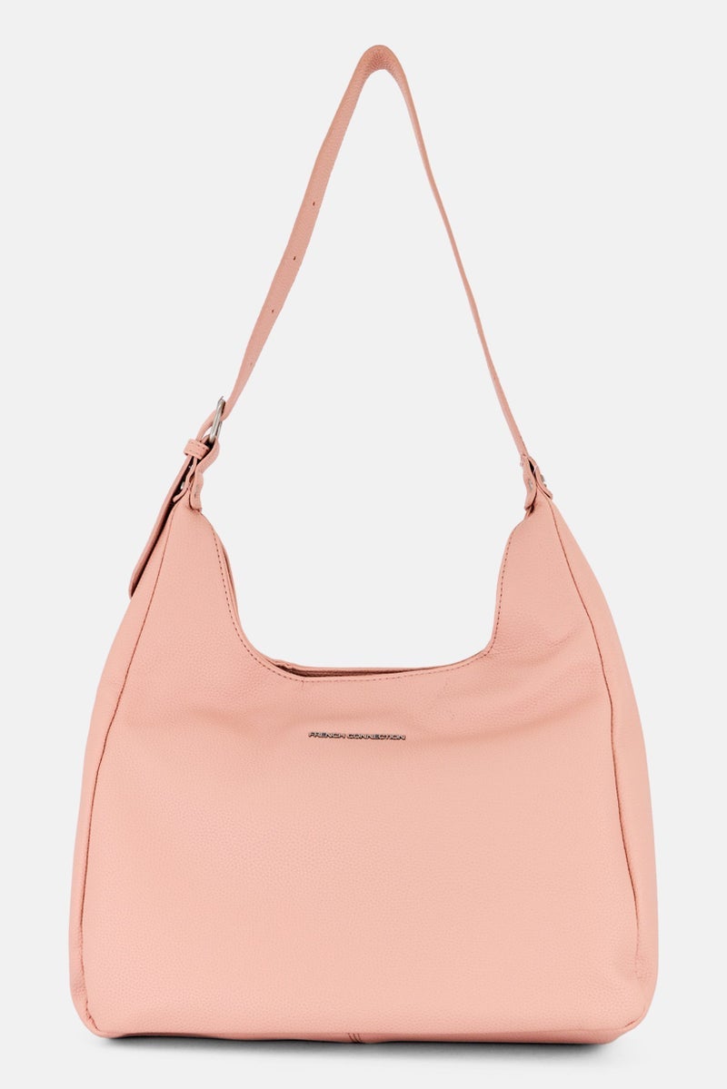 French Connection Women Brand Logo Shoulder Bag Peach - Image 1