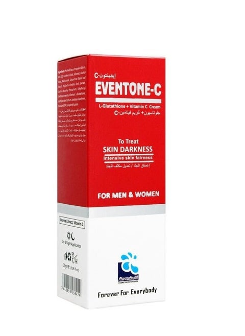 Eventone-C L-Glutathione + Vitamin C Skin Darkness Treatment Cream For Men and Women 30g