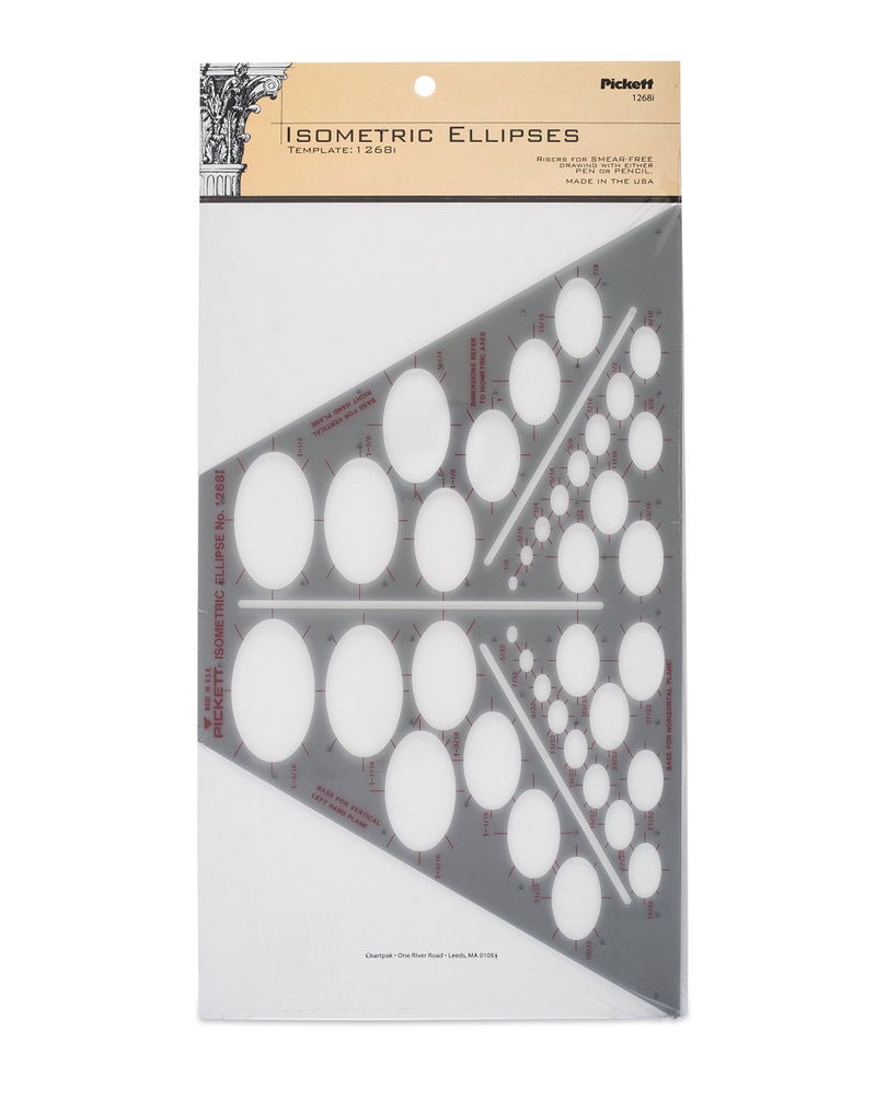 Pickett Isometric Ellipses Template (1268I)