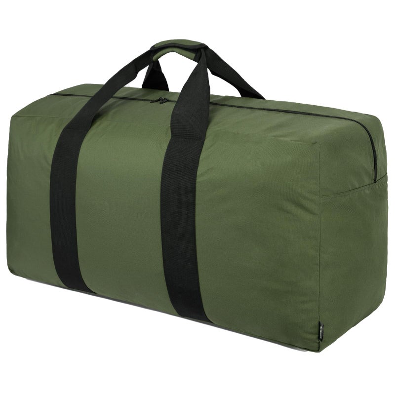 Vorspack Extra Large Duffle Bag for Travel 100L Duffel Bag for Men Gear Bag for Storage Foldable Weekender Bag for Overnight Camping Green - Image 3