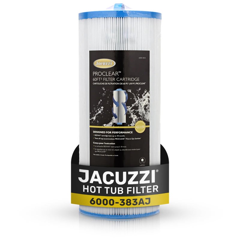 Jacuzzi Proclear 6000-383 Filter, 60 Sq Ft, J-300 Series (2002+) - Pure Filtration for Crystal-Clear Water, Hot Tubs Replacement Part, Easy Installation, Refreshing Spa Experience - 1 Pack - Image 1