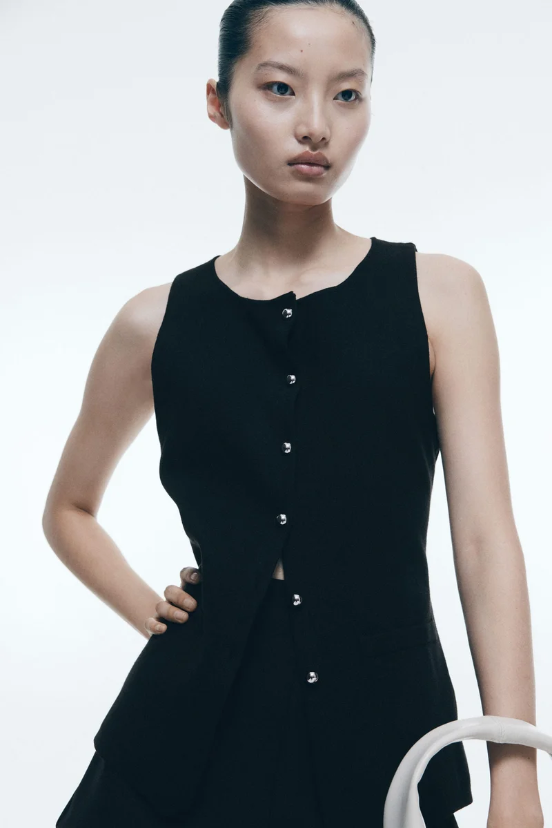 H&M Button-front vest top