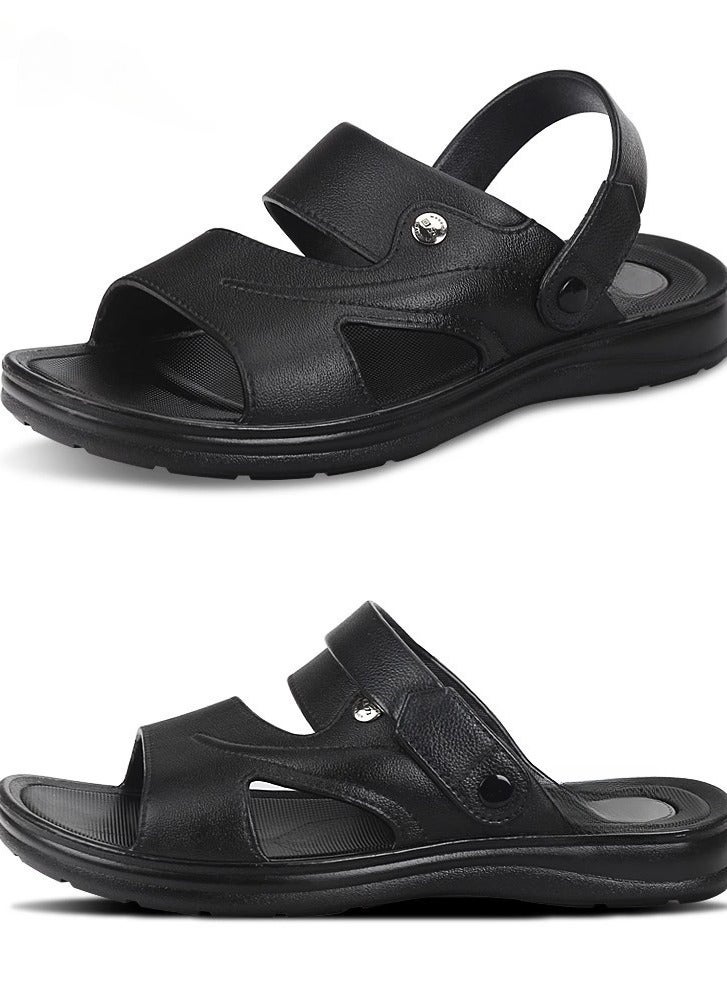 Warrior New Fashionable Leather Men's Business Slippers - Image 1