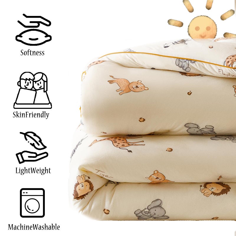 MorroMorn Super Soft Comforters Queen Size Bed Set, 3 PCS Bedding Sets - Thick Fluffy Comforter with 2 Pillowcases for Girls Boys Kids, Lightweight Blanket Warm Cozy for Fall Winter (Whale Dream) - Image 5