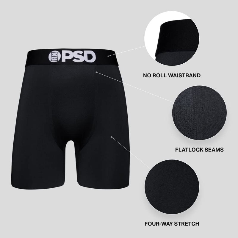 PSD مجموعة 3 قطع من بوكسر بريف PSD للرجال - حديث المال، متعدد الألوان، L - Image 3