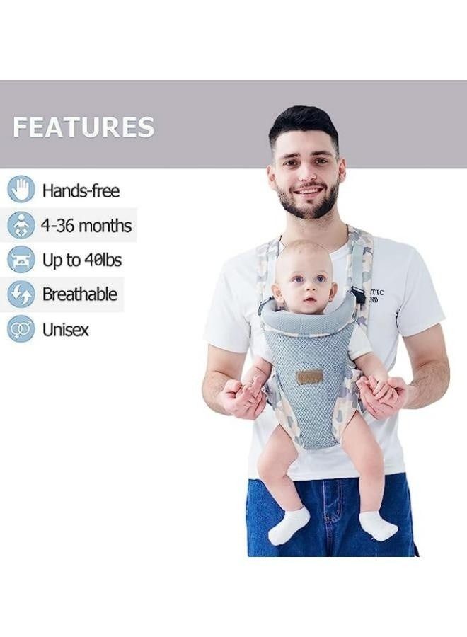 GGEROU Baby Carrier,ErgonomicBaby Carrier Wrap Adjustable Holder - Image 3