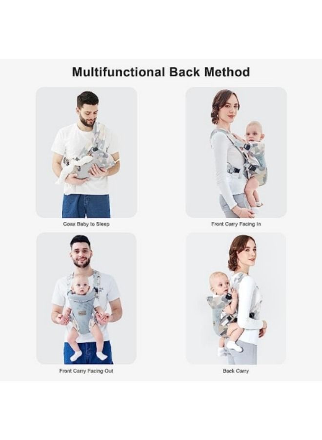 GGEROU Baby Carrier,ErgonomicBaby Carrier Wrap Adjustable Holder - Image 4
