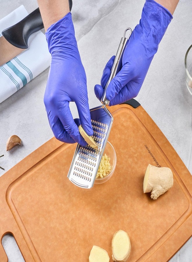 ريستورنت وير مبشرة جبن ناعمة من الفولاذ المقاوم للصدأ من ريستورانت وير - مبشرة ليمون ألمانية قياسية بمقبض مريح وشفرات حادة، آمنة للغسل في غسالة الأطباق - مبشرة مطبخ يدوية لجبنة البارميزان والثوم والزنجبيل - Image 5