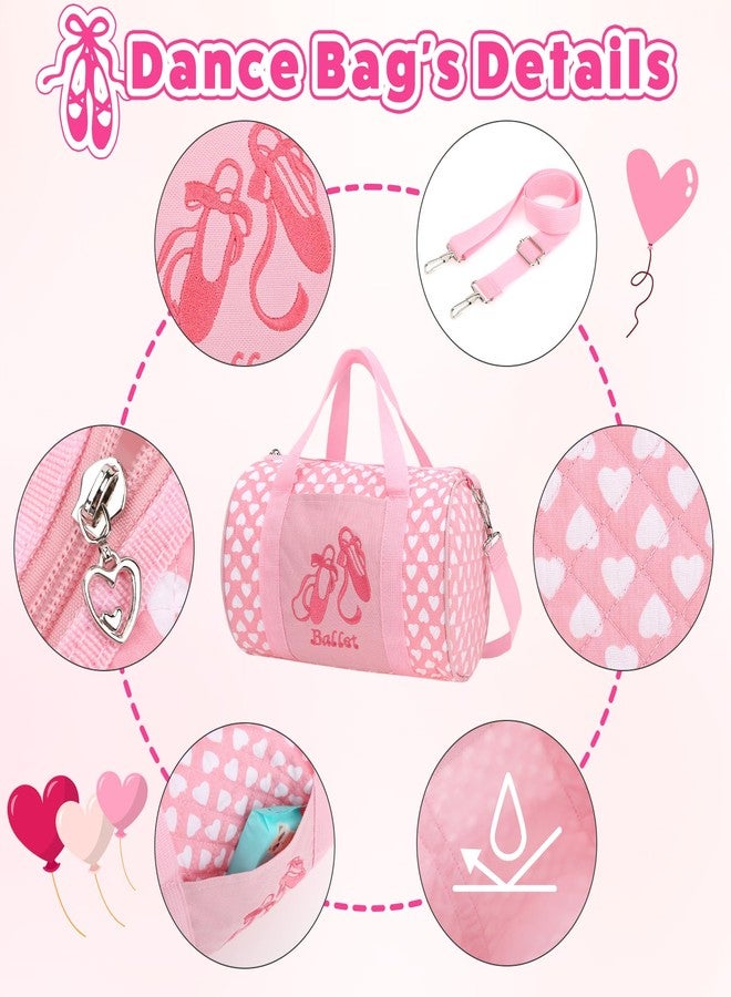 kilofly Girls Ballet Tutu Small Duffel Crossbody Dance Bag - Image 4