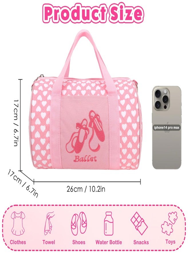 kilofly Girls Ballet Tutu Small Duffel Crossbody Dance Bag - Image 2