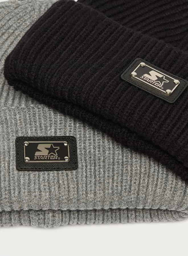 ستارتر Set of 2 - Starter Textured Beanie Cap