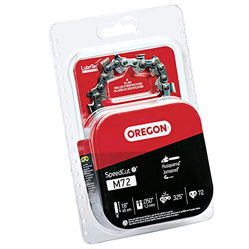 Oregon M72 SpeedCut Chainsaw Chain for 18-Inch Bar - .325-Inch Pitch, .050-Inch Gauge, 72 Drive Links, Replacement Low-Kickback Chainsaw Blade, fits Husqvarna Models and more (95TXL072G),Gray - Image 3