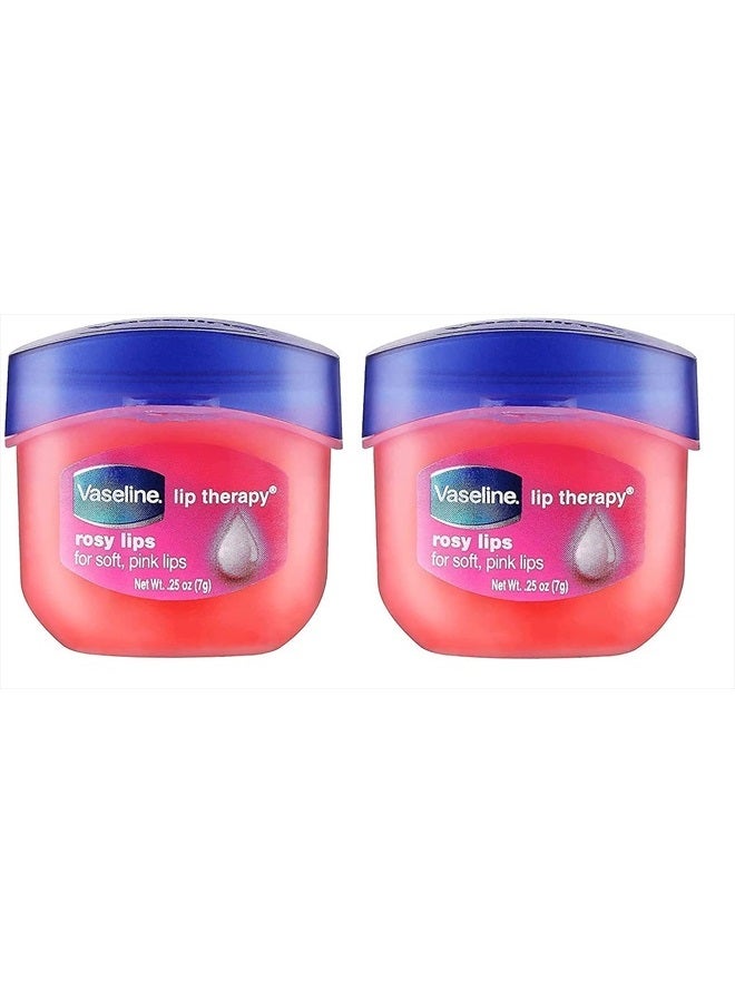Vaseline Lip Therapy Rosy Lips 0.25 Oz./7 Grams, Pack of 2 - Image 3