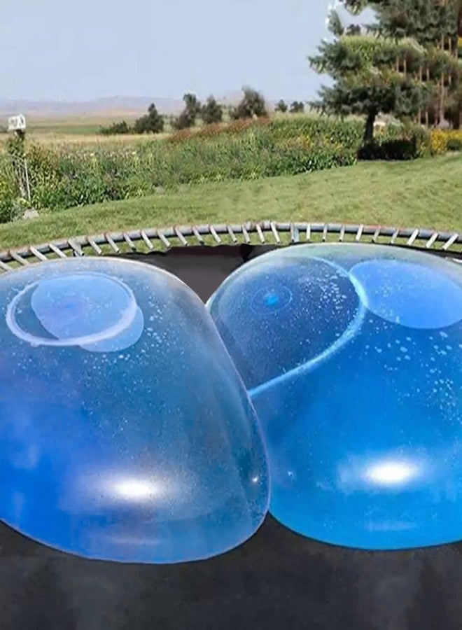 OULUN 47 Inch Giant Water Bubble Ball, Inflatable Water-Filled Ball Soft Rubber Ball for Outdoor Beach Pool Garden Party Large (Blue) - Image 2