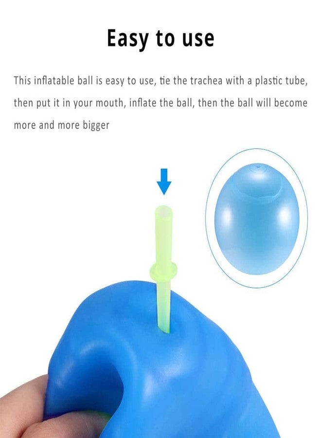 OULUN 47 Inch Giant Water Bubble Ball, Inflatable Water-Filled Ball Soft Rubber Ball for Outdoor Beach Pool Garden Party Large (Blue) - Image 3