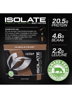 Muscle Feast Grass-Fed Whey Protein Isolate, All Natural Hormone Free Pasture Raised, Chocolate, 5lb (94 Servings)  - Image 3