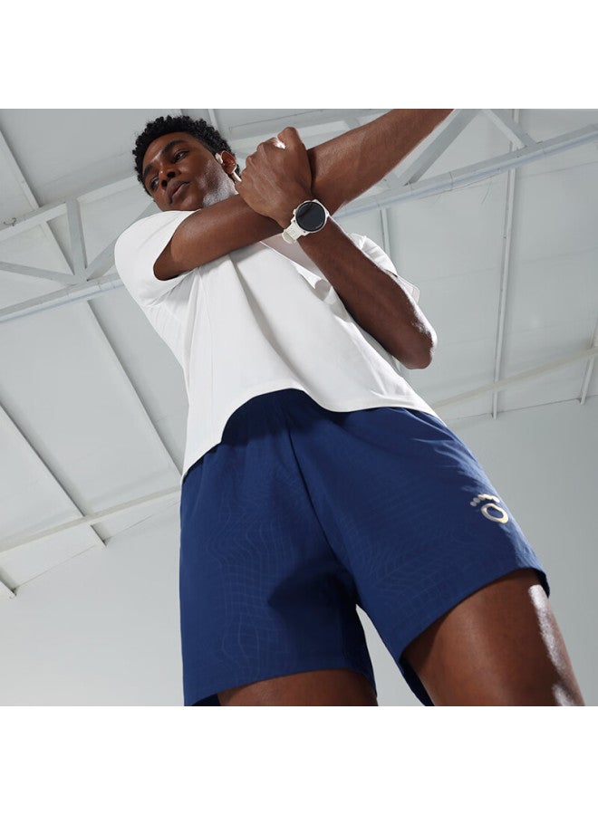 Macondo Men's Sports Shorts Moisture-wicking Quick-dry Breathable Marathon Running Woven Five-point Shorts Classic Navy Blue L - Image 2