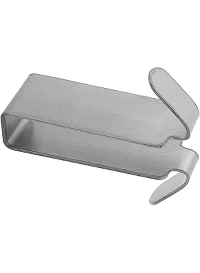 304 Stainless Steel Punch Free Towel Hook Double Sided Bathroom Shower Door Hanger Wall Mounted Holder - Image 1