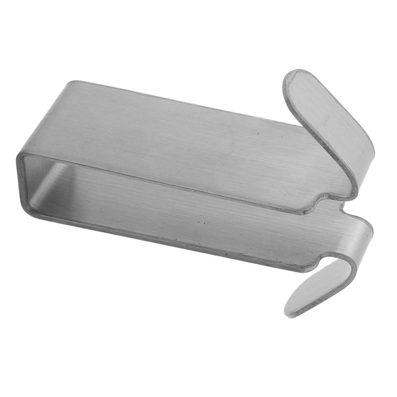 304 Stainless Steel Punch Free Towel Hook Double Sided Bathroom Shower Door Hanger Wall Mounted Holder - Image 2