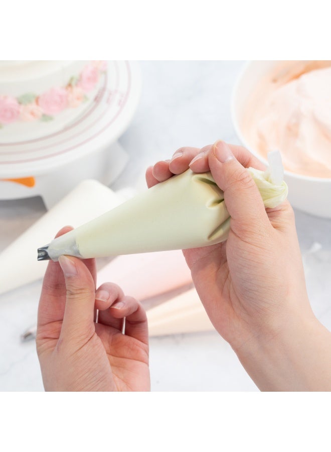 Restaurantware Pastry Tek 10.2 x 6.3 Inch Piping Bags, 2 Reusable Icing Bags - Durable, White Silicone Pastry Bags, Anti Burst, Decorate Cakes, Cupcakes, Macarons, Or Cookies - Image 5