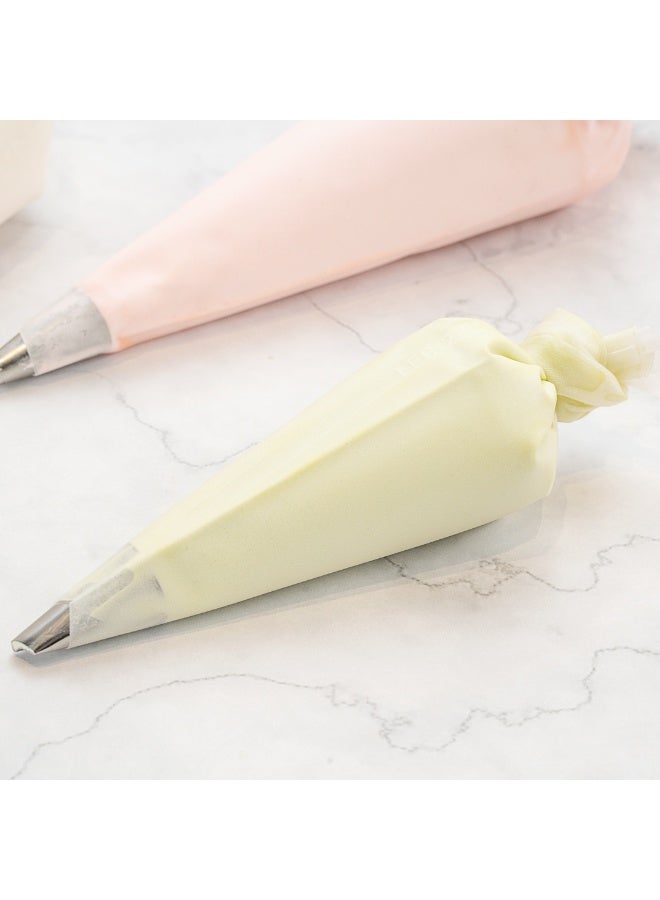 Restaurantware Pastry Tek 10.2 x 6.3 Inch Piping Bags, 2 Reusable Icing Bags - Durable, White Silicone Pastry Bags, Anti Burst, Decorate Cakes, Cupcakes, Macarons, Or Cookies - Image 4