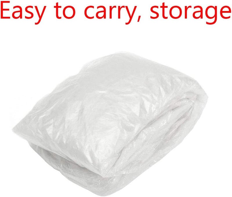 ESUPPORT Clear Plastic Disposable Car Cover - Image 5