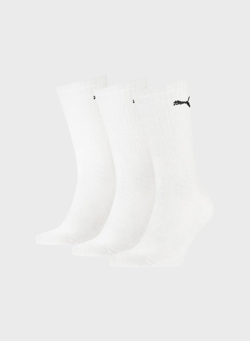 3 Pack Crew Logo Socks