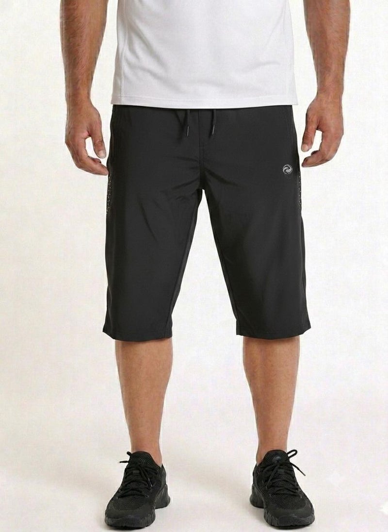 بريما إيس رجالي 3/4 Pants عشاق الجيم بريميوم Black - Image 1