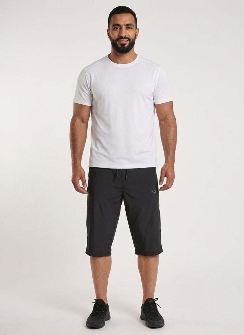 بريما إيس رجالي 3/4 Pants عشاق الجيم بريميوم Black - Image 3