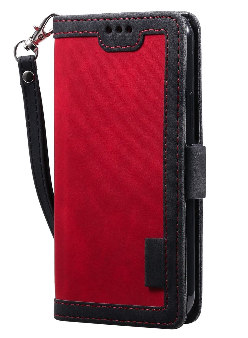 Suteni Flip Cover Leather Hidden Card Slots Phone Case for iPhone - Image 1