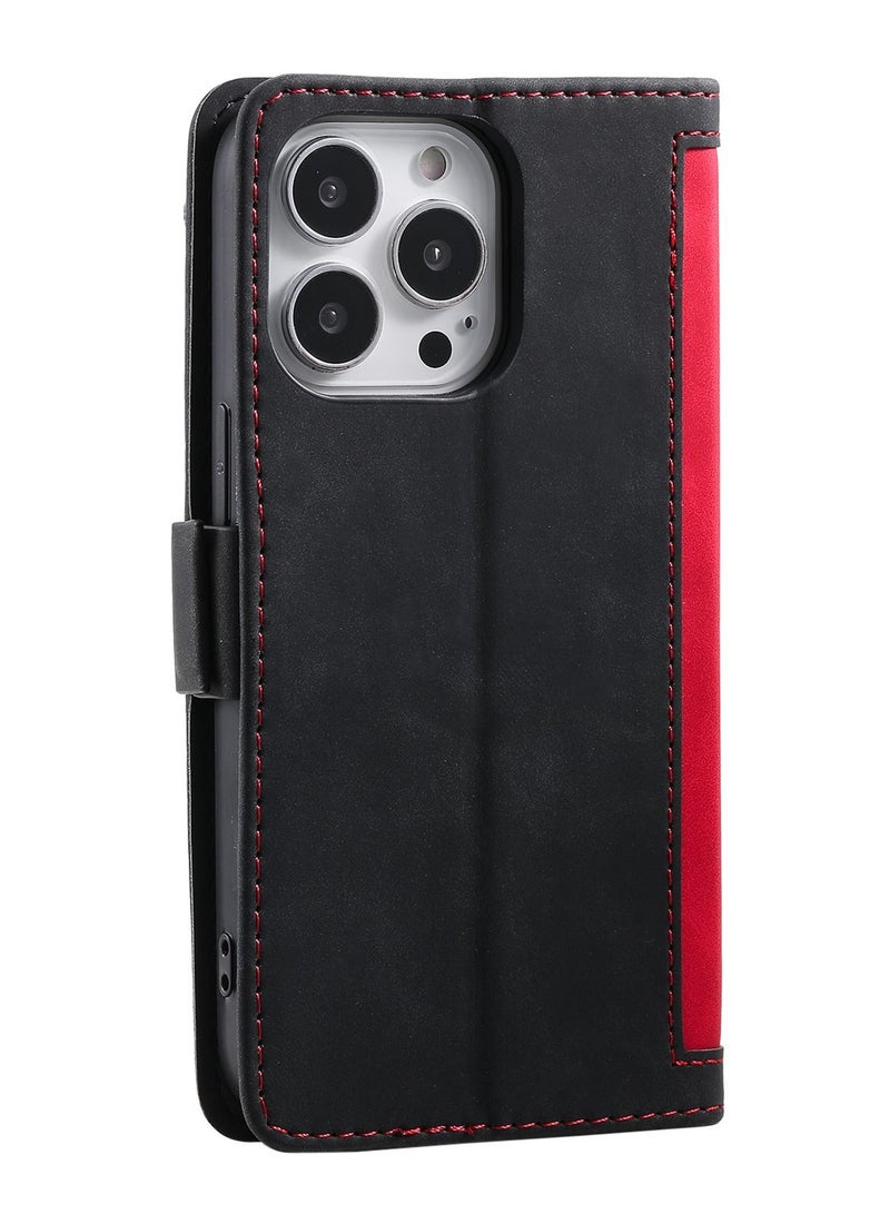 Suteni Flip Cover Leather Hidden Card Slots Phone Case for iPhone - Image 2