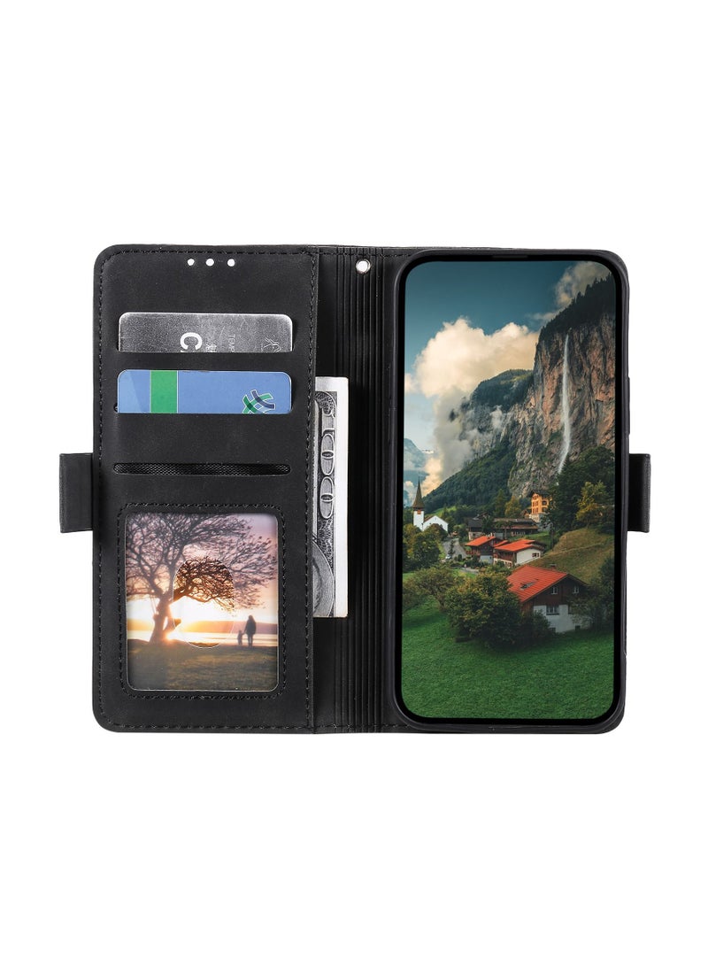 Suteni Flip Cover Leather Hidden Card Slots Phone Case for iPhone - Image 3