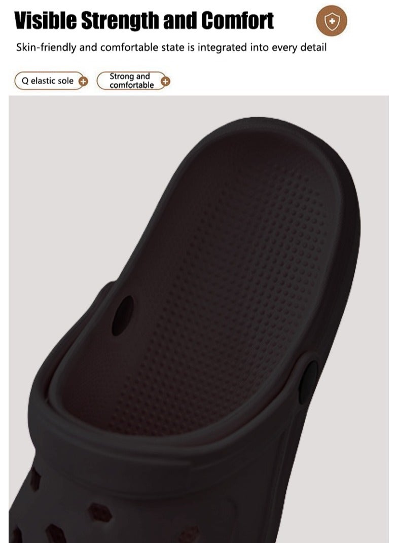 VUCATIN Unisex-Adult Garden Shoes Clogs Slip on Children Sandals Water Shoes for Indoor Outdoor Slippers  (Black) - Image 2