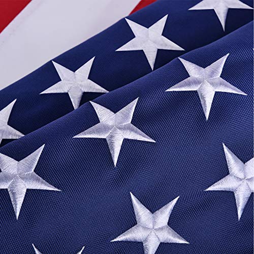 OLYNIK American Flags for Outside 3x5, HeavyDuty American Flag for High Wind Outdoor, UV Protected/Sewn Stripes/Embroidered Stars/Brass Grommets, US Flag Built for The Toughest Conditions - Image 4