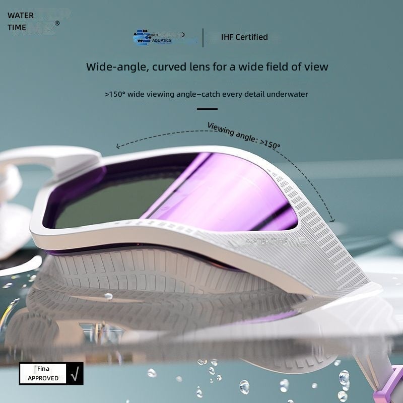 WaterTime Racing Swim Goggles with Anti-Fog, Waterproof Design for Men and Women - Includes Swimming Cap - Image 5