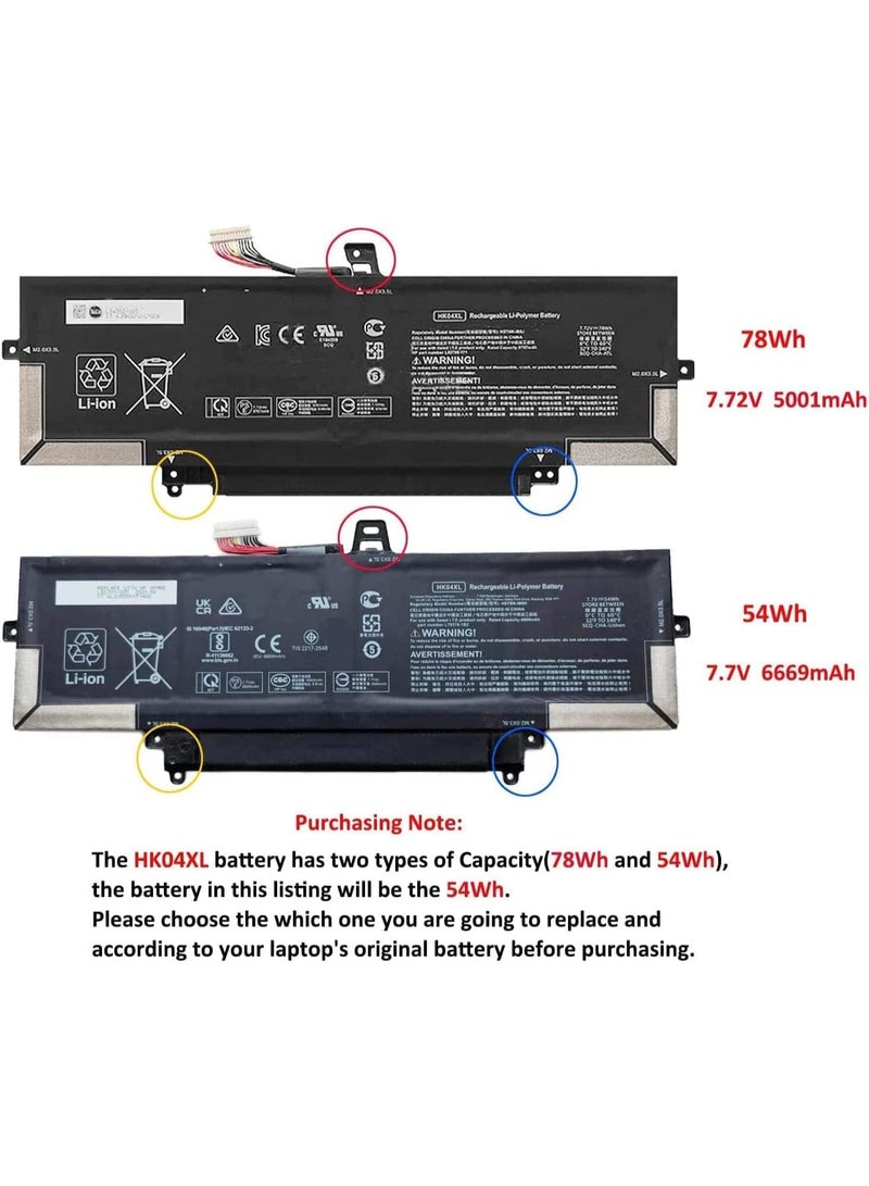 Zexen 78.5Wh) HK04XL L83796-171 HSTNN-IB9J L84352-005 HK04078XL Battery Compatible for HP EliteBook x360 1030 G7 G8 EliteBook x360 1040 G7 G8 Series - Image 3
