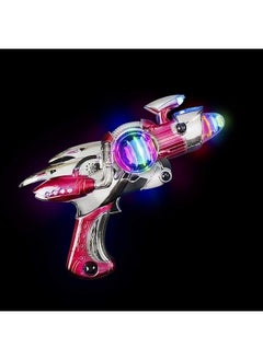 ArtCreativity Red & Blue Super Spinning Space Toy Gun Set With Flashing Lights & Sound Effects Pack Of 2 Great Gift Idea For Boys & Girls Batteries Included  - Image 3
