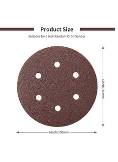 Inditrust Inditrust New Sanding Disc 150mm 6 with 6 Holes 120 Grit 10  - Image 4