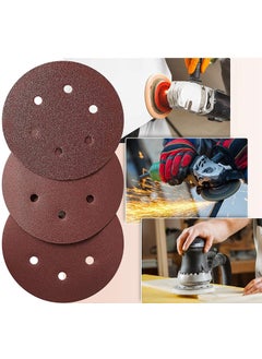Inditrust Inditrust New Sanding Disc 150mm 6 with 6 Holes 120 Grit 10  - Image 5