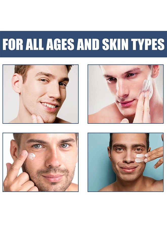 East Moon - Men's Face Cream, 6 in 1 Men's Face Moisturizer, Men's Eye Bag Treatment & Face Lotion, Mens Anti-Aging Anti-Wrinkle & Firming Cream, Remove Dark Spots, Fine Lines, Crow's Feet - 50ML - Image 1