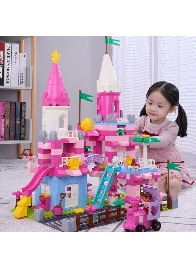 TEMI Tangmi Children's Compatible Large Lego Building Blocks Toy, Princess Castle, Disney Holiday Birthday Gift For Girls - Image 1