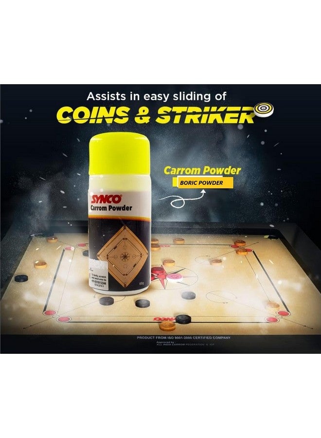 Synco Carrom Board Powder, Set of 2 (60gram Each) - Image 3