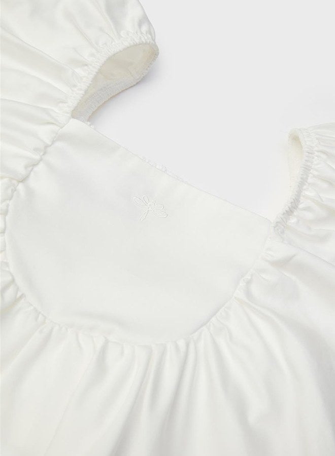 Tyess Girl Ecru Blouse - Image 3